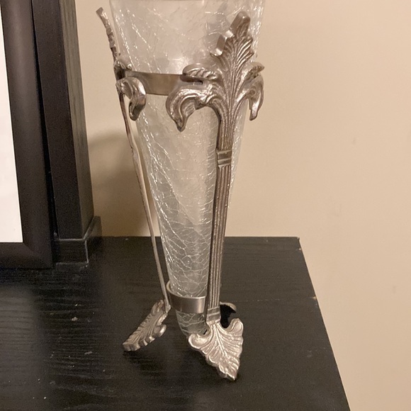 RARE Vintage/antique crackle glass vase in - Picture 2 of 12